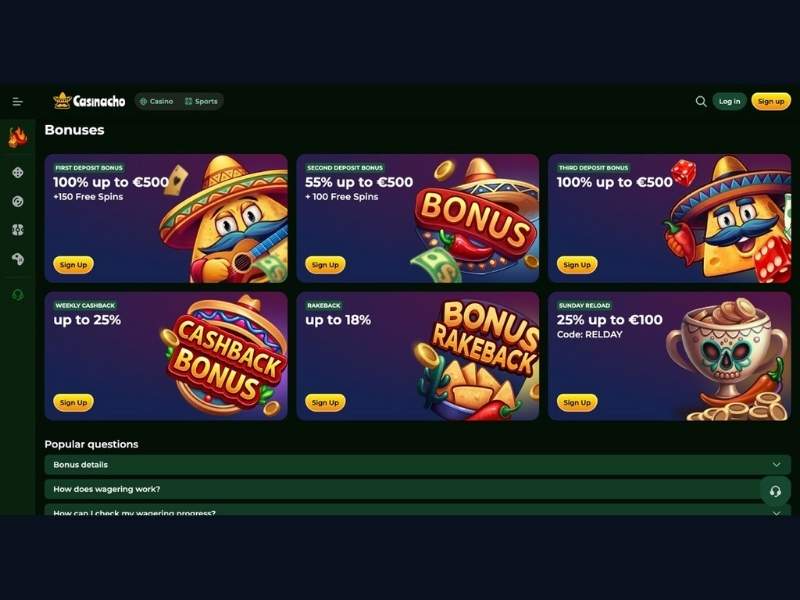 Katalog gier Casinacho Casino Nacho Casino — co dostępne dla regularnego gracza