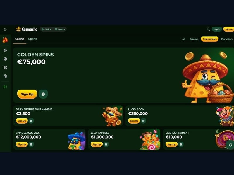 Rejestracja krok po kroku w Casinacho Casino Nacho Casino dla polskich graczy